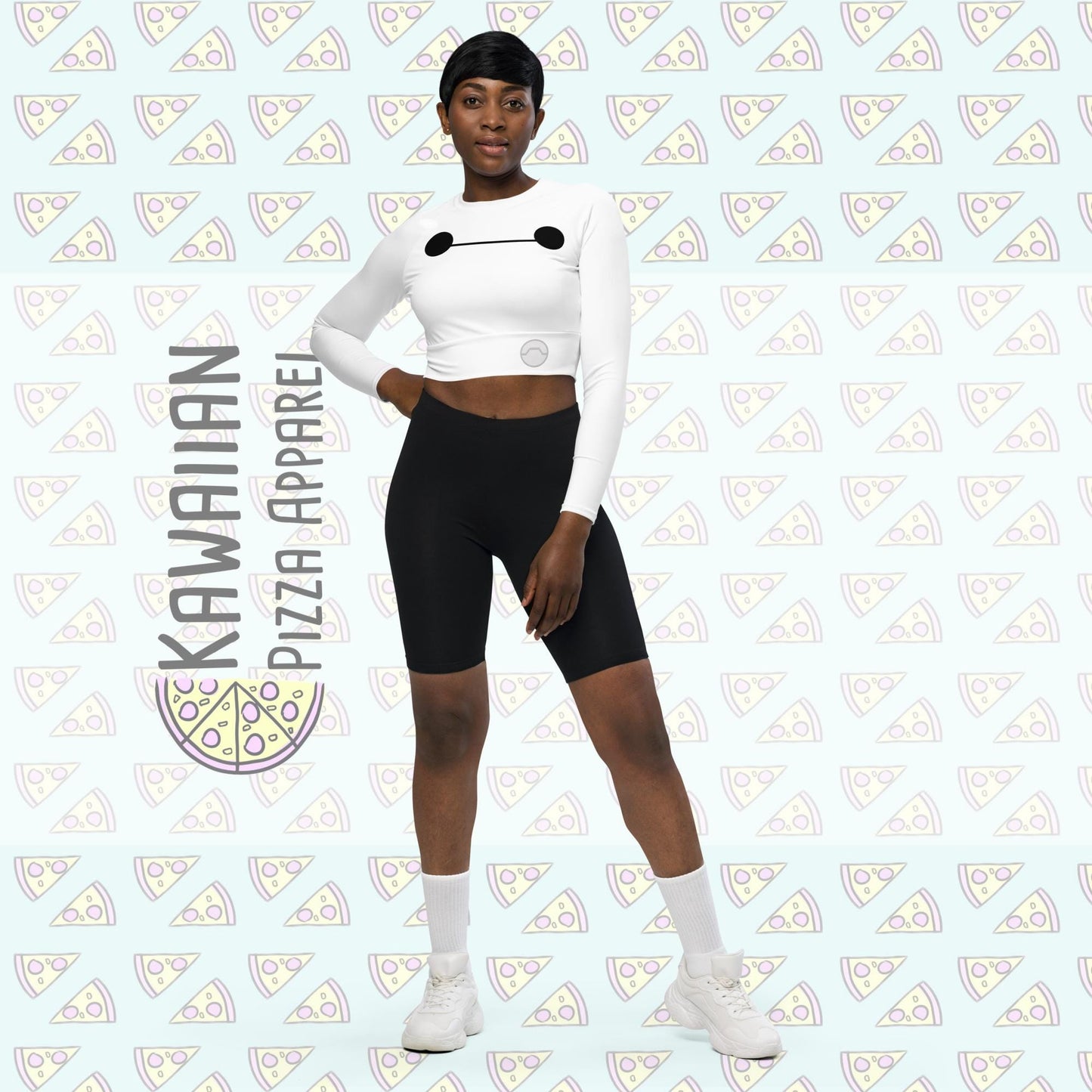 RUSH ORDER: Healthcare Companion Inspired Recycled long-sleeve crop top
