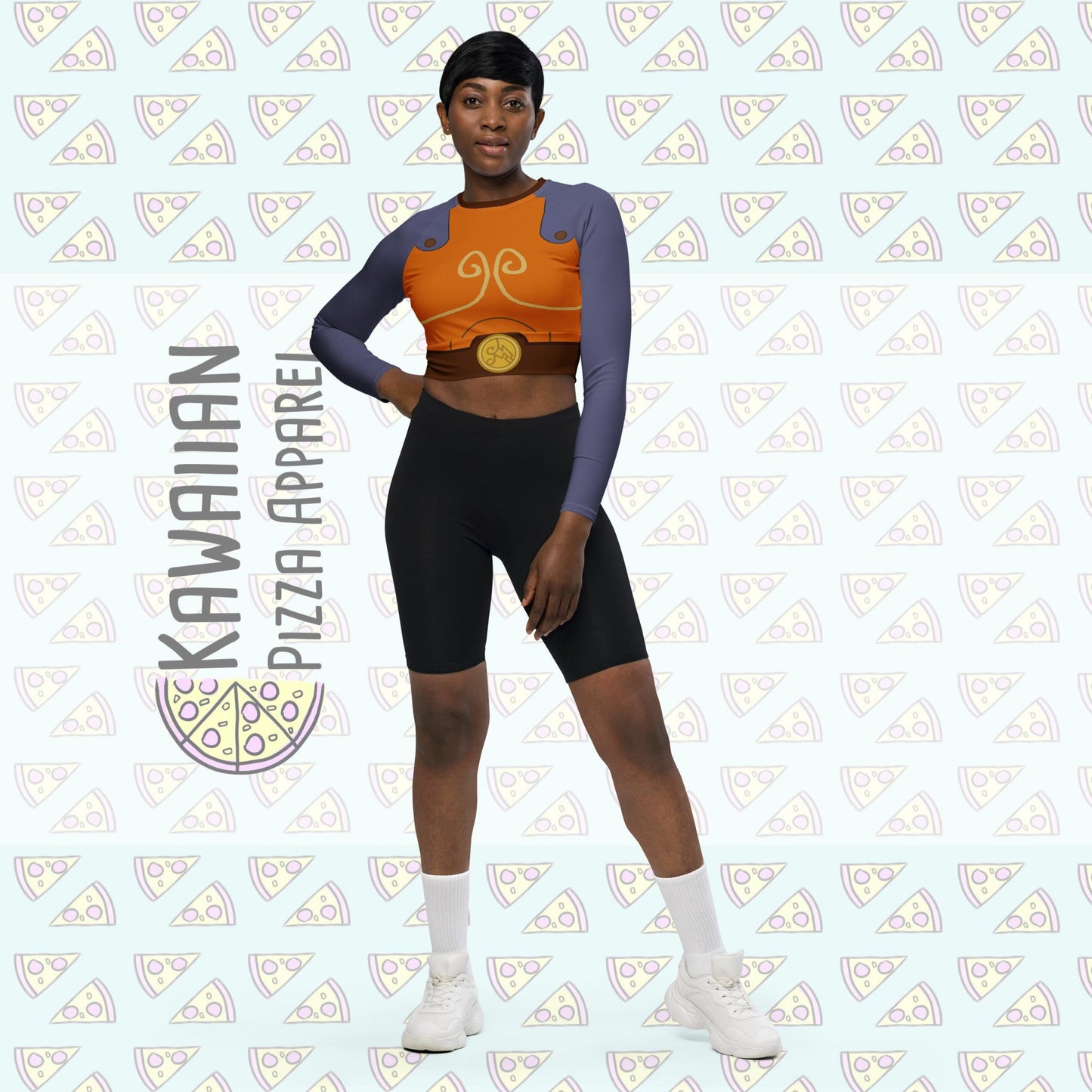 RUSH ORDER: Hercules Inspired Recycled long-sleeve crop top