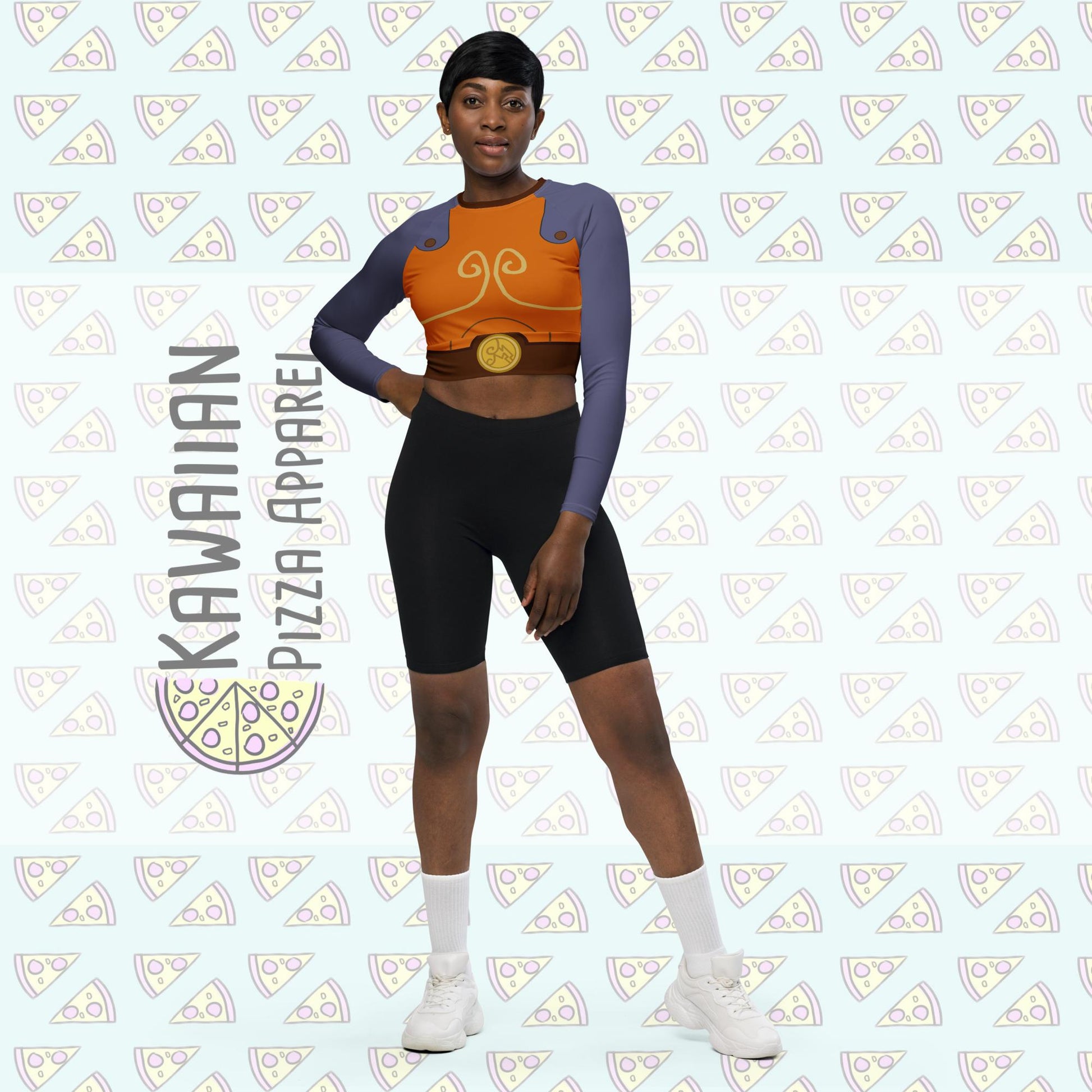 RUSH ORDER: Hercules Inspired Recycled long-sleeve crop top