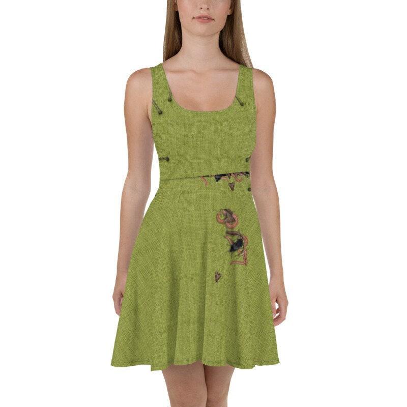 Oogie Boogie Inspired Skater Dress