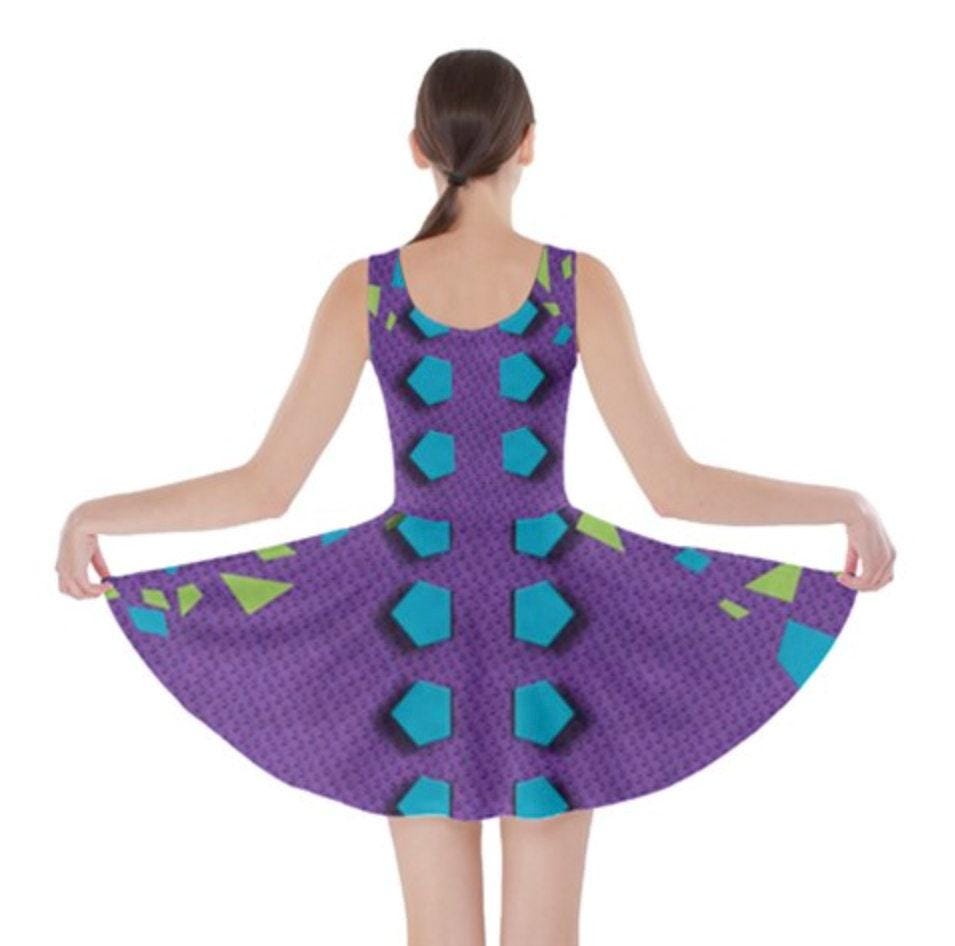 Dinosaur Chip Chip and Dale Inspired Skater Dress