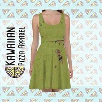 Oogie Boogie Inspired Skater Dress