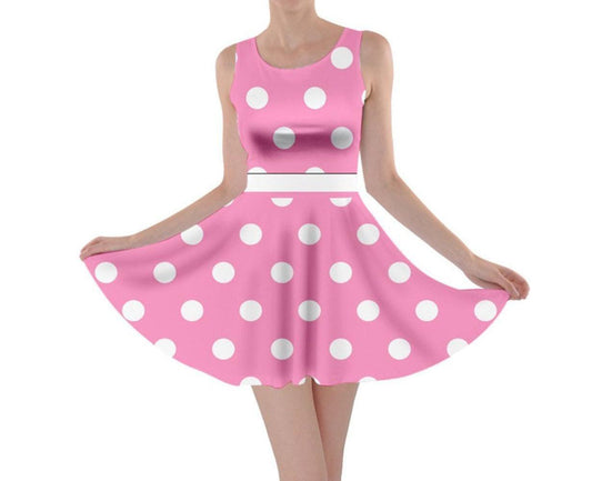 Minnie Pink Inspired Skater Dress