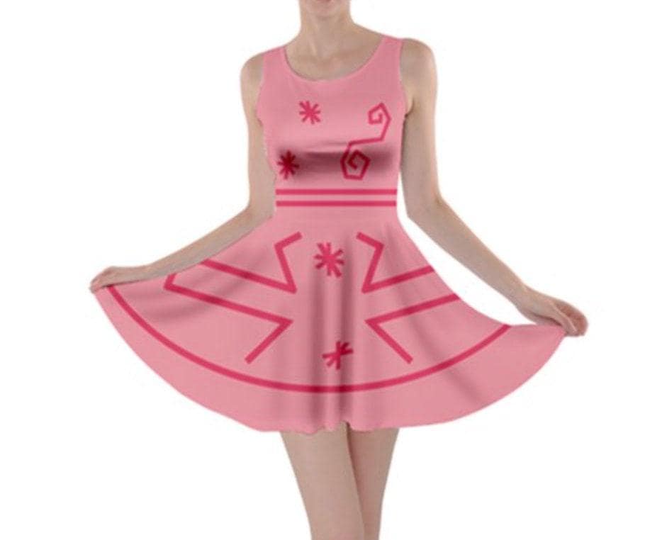 Mad Tea Party Pink TeacInspired Skater Dress