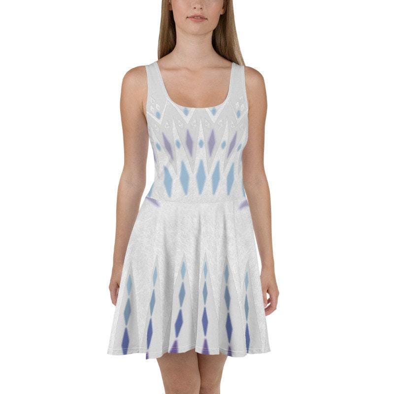 Elsa Elements Inspired Skater Dress