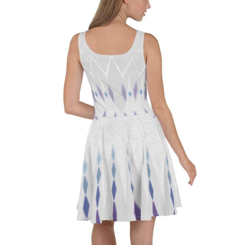 Elsa Elements Inspired Skater Dress