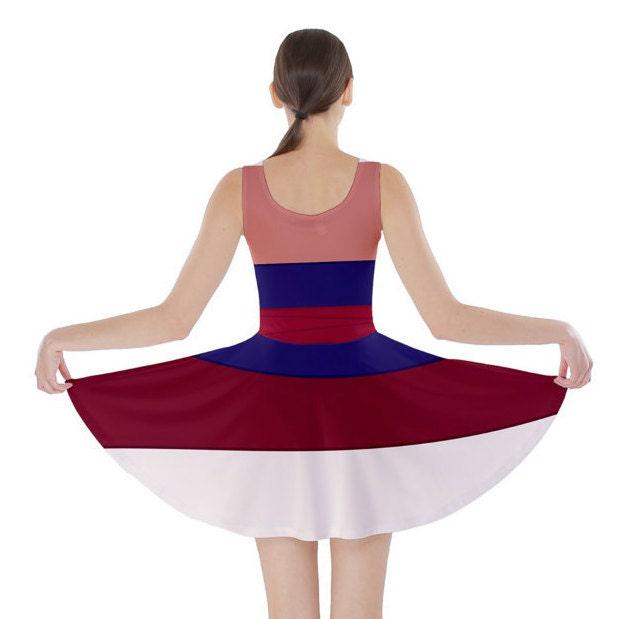 Pink Mulan Inspired Skater Dress