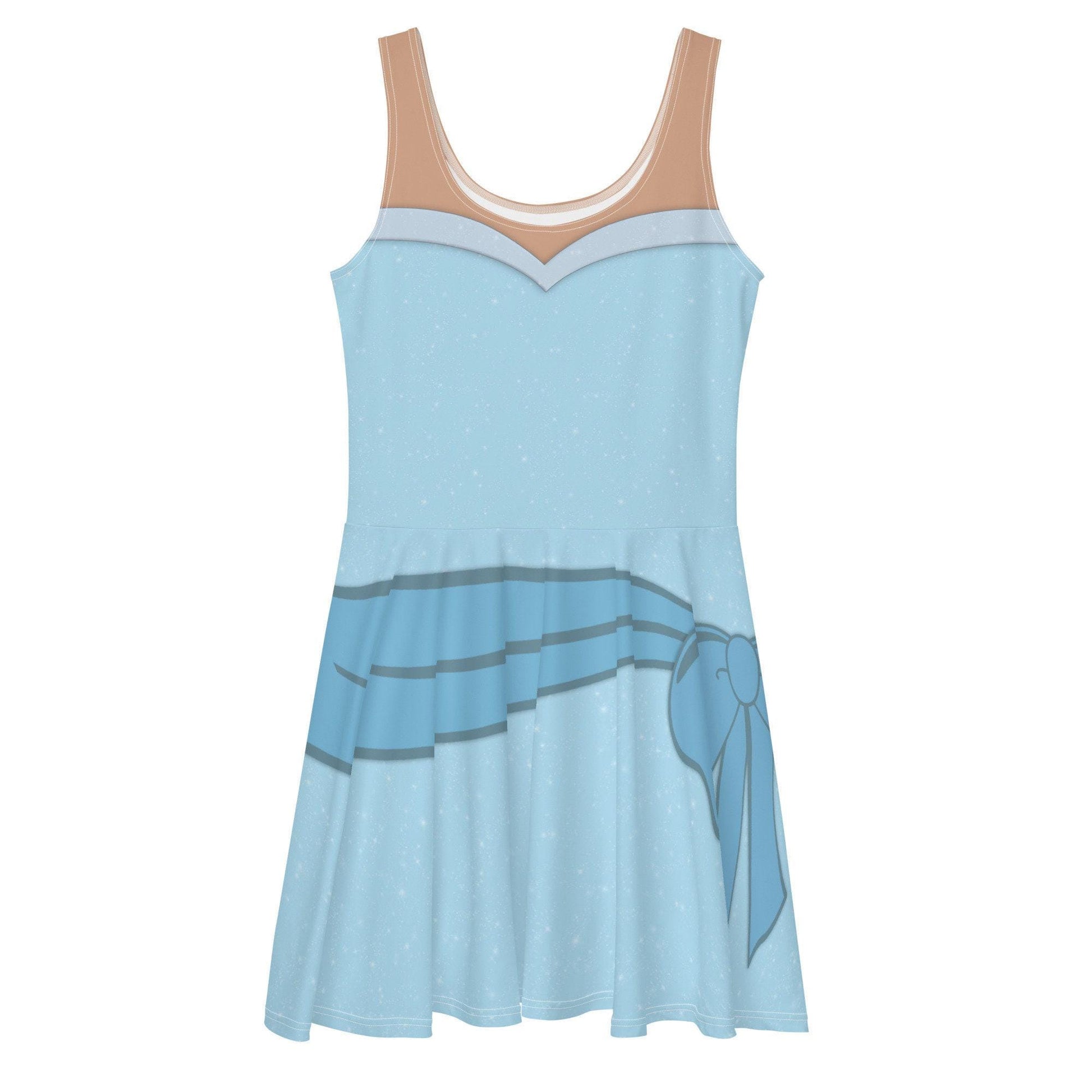 Tiana Blue Dress Inspired Skater Dress