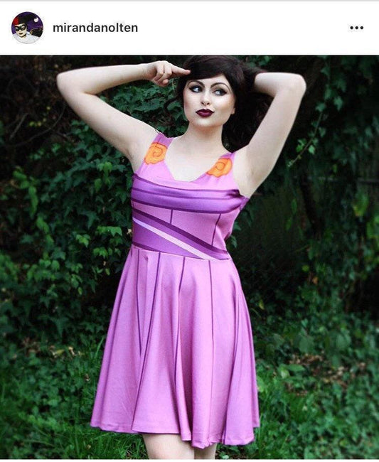 Megara Inspired Skater Dress