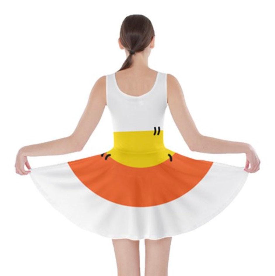 Candy Corn Inspired Skater Dress