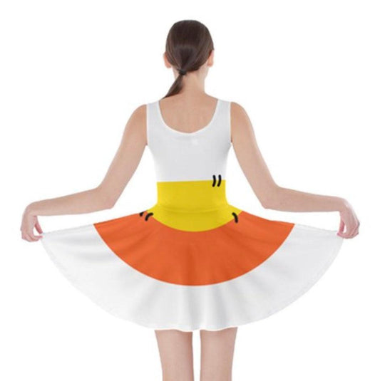 Candy Corn Inspired Skater Dress