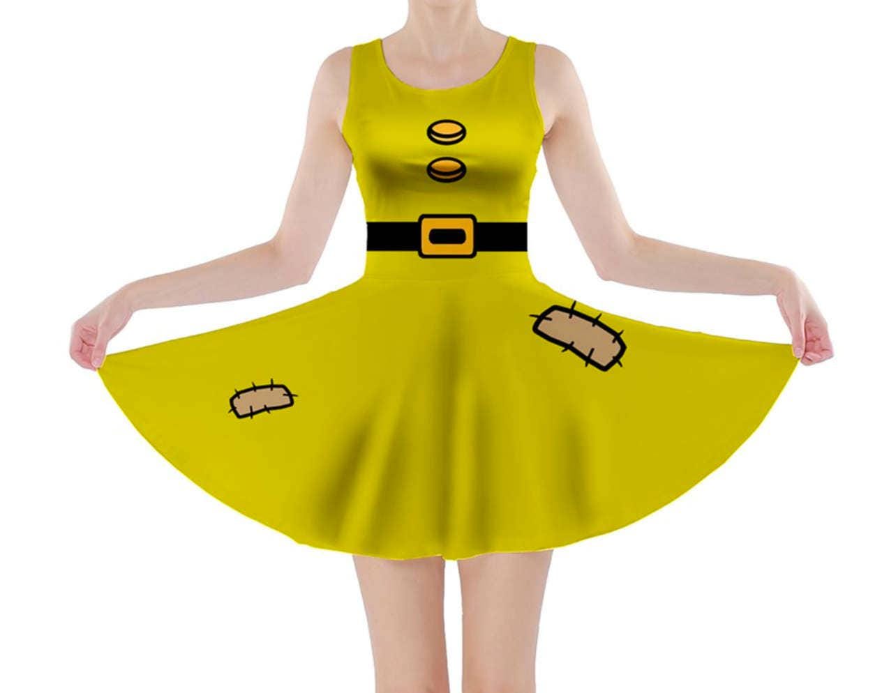 Dopey Snow White and the Seven Dwarfs Inspired Skater Dress