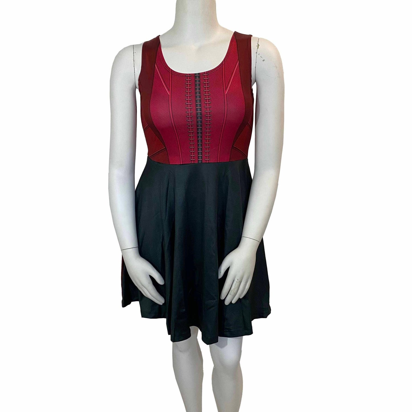 Wanda Scarlet Witch Inspired Skater Dress