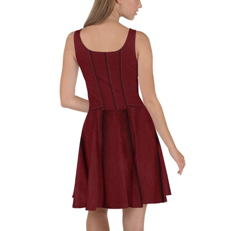 Wanda Scarlet Witch Inspired Skater Dress