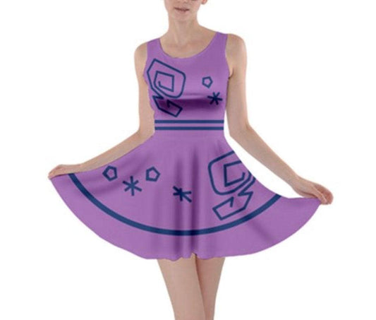 Mad Tea Party Purple Teacup Inspired Skater Dress