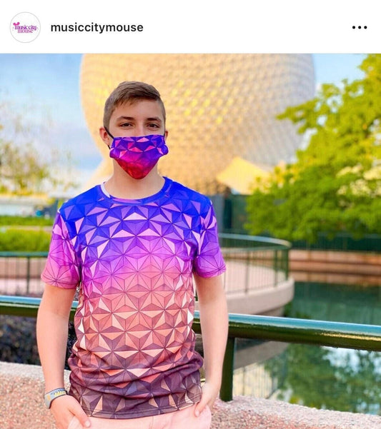 Kid's Epcot Nighttime Spaceship Earth Inspired Shirt