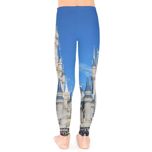Baby / Kid's Cinderella Castle Inspired Leggings