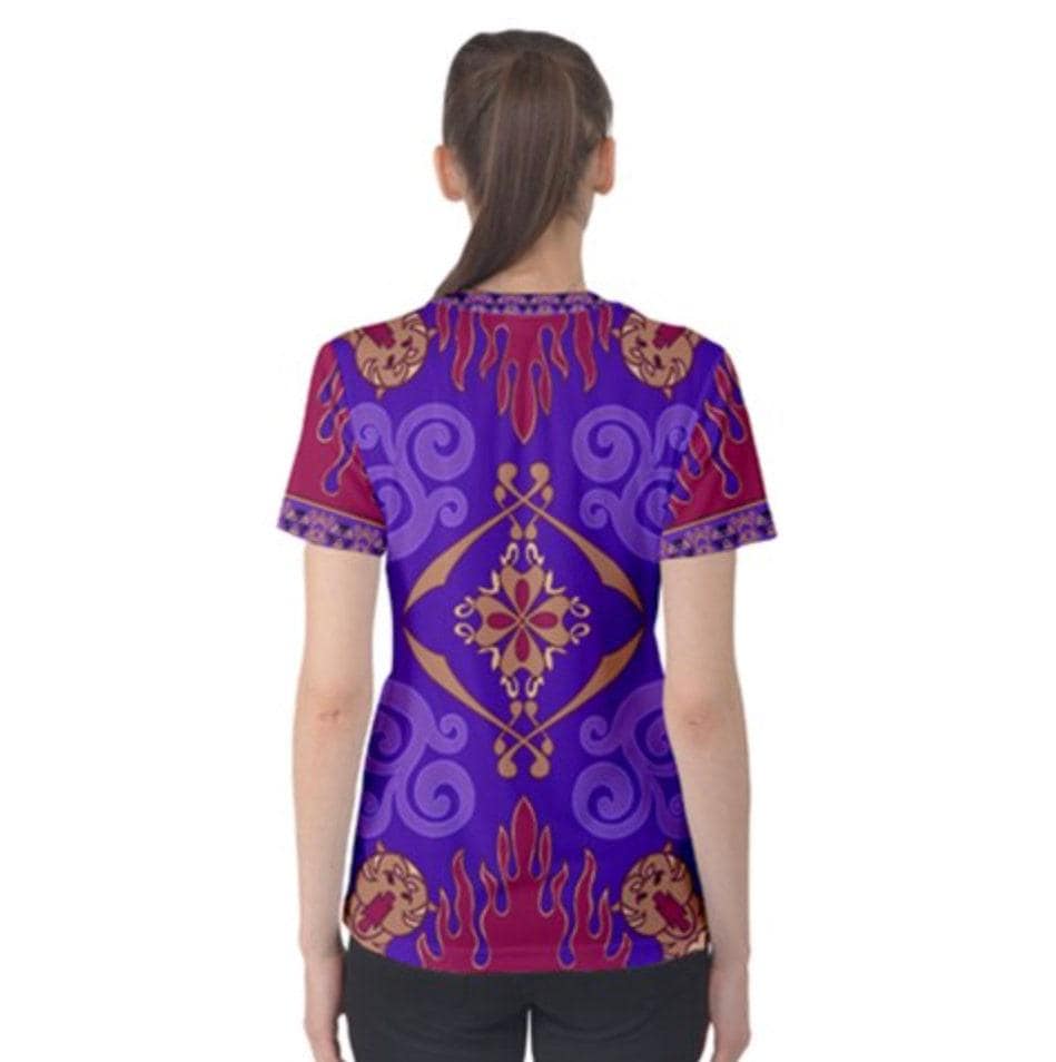 Women's Magic Carpet Inspired Short Sleeve Shirt