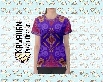 Women's Magic Carpet Inspired Short Sleeve Shirt