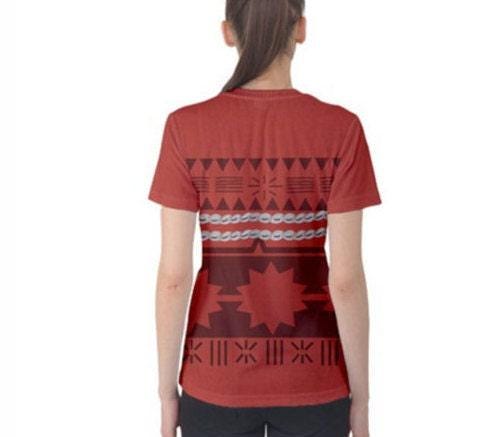 Women's Moana Inspired Short Sleeve Shirt
