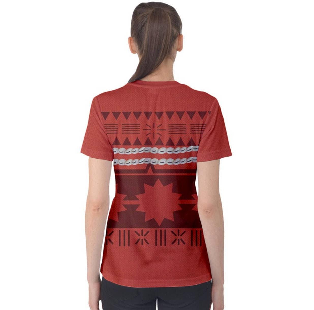 Women's Moana Inspired ATHLETIC Short Sleeve Shirt