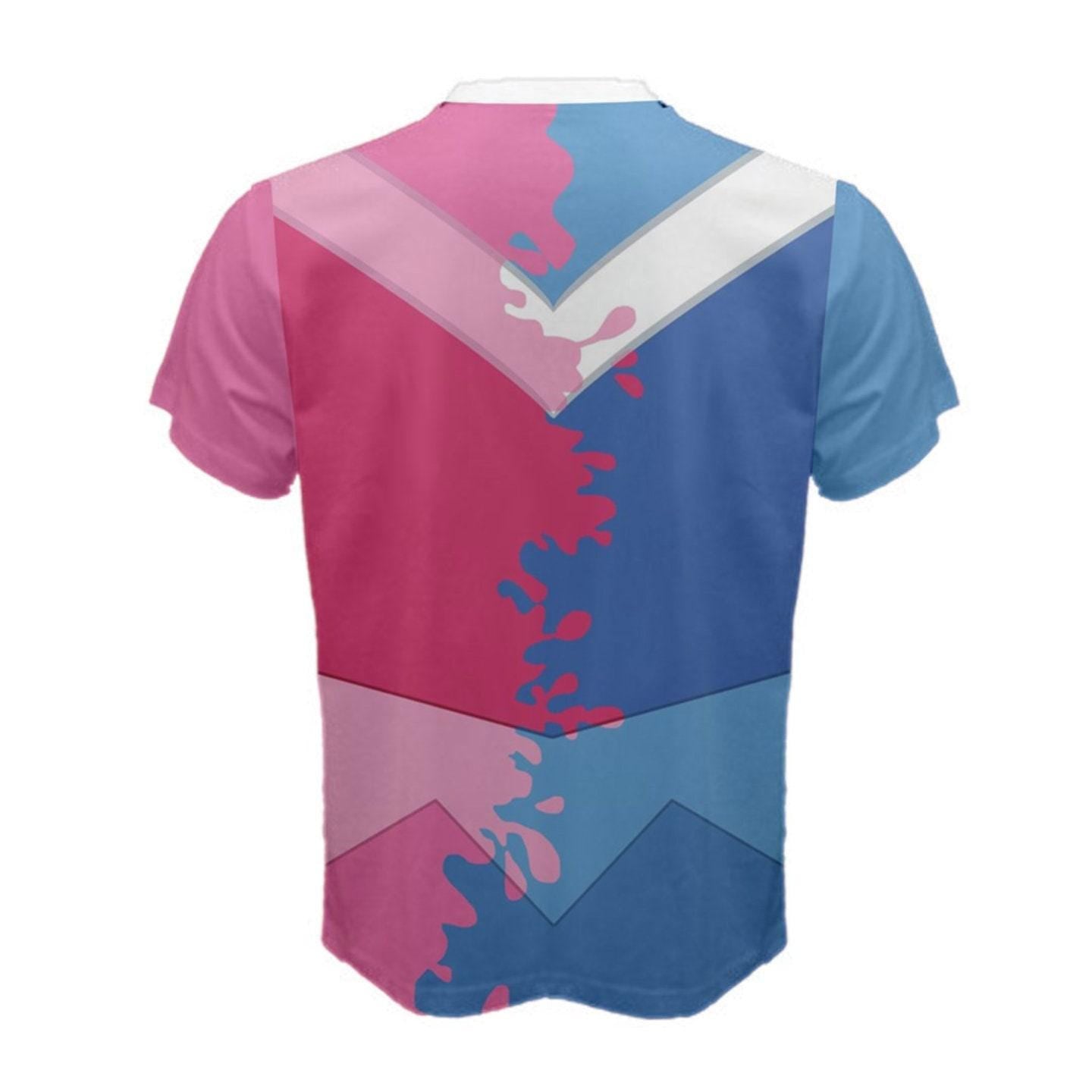 Men's Aurora Make It Pink Make It Blue Sleeping Beauty Inspired ATHLETIC Short Sleeve Shirt