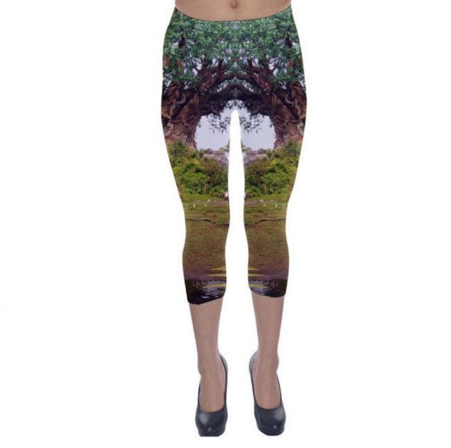 Tree of Life Inspired Capri Leggings