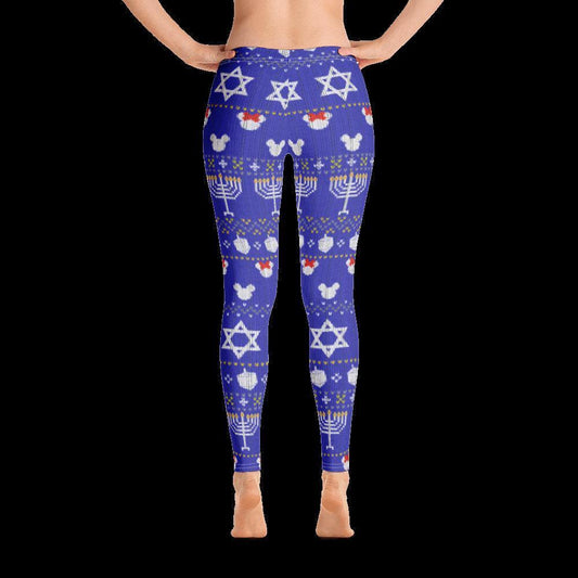 Hanukkah Mickey and Minnie Inspired Leggings