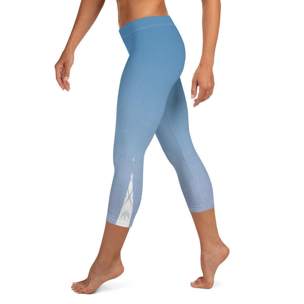 Elsa Inspired Capri Leggings