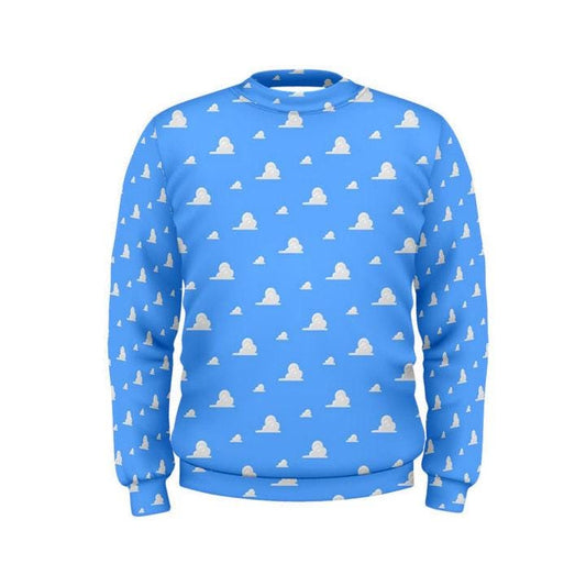 Unisex Men's Cloud Wallpaper Crewneck Sweatshirt