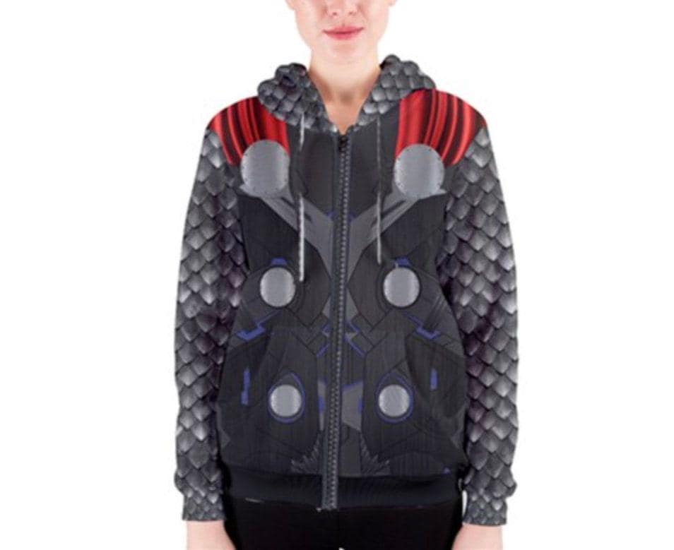 Unisex Thor Inspired Zipper Hoodie