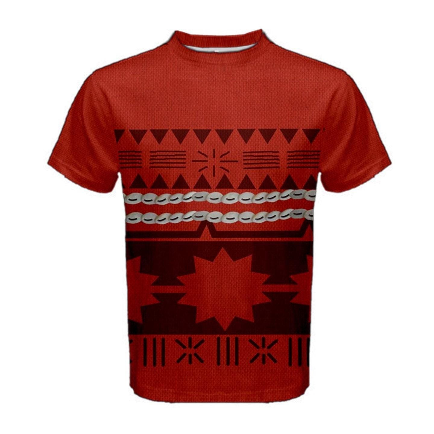 Men's Moana Inspired Short Sleeve Shirt