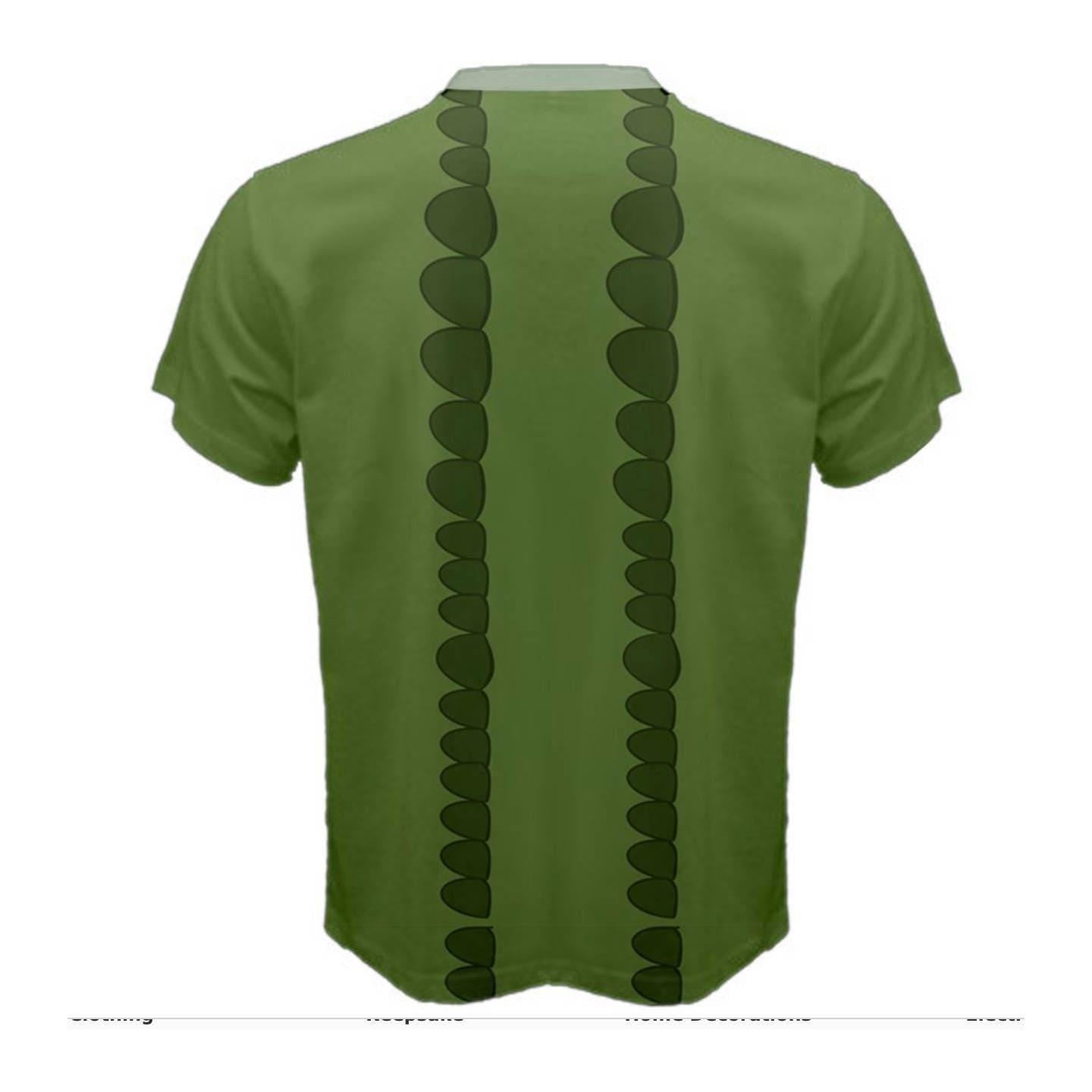 Men's Tick Tock Crocodile Inspired Short Sleeve Shirt
