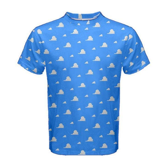 Men's Cloud Wallpaper Inspired Short Sleeve Shirt
