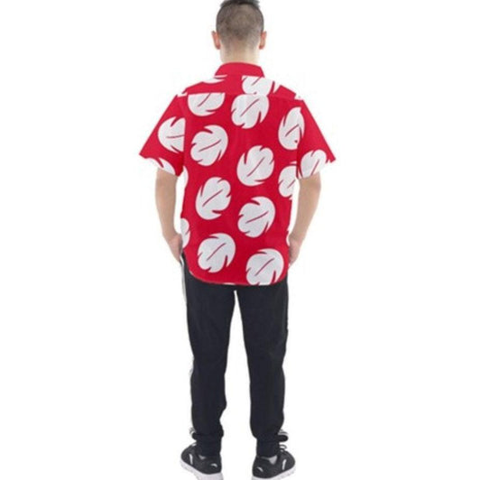Lilo Inspired Short Sleeve Button Down Shirt