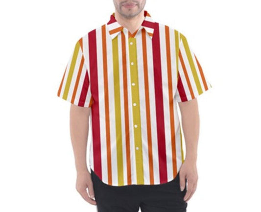 Bert Mary Poppins Inspired Short Sleeve Button Down Shirt