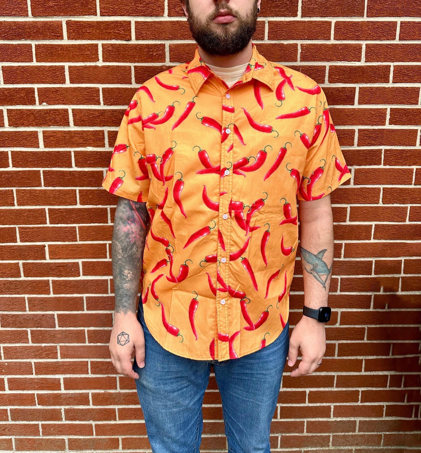 Gonzo Inspired Short Sleeve Button Down Shirt