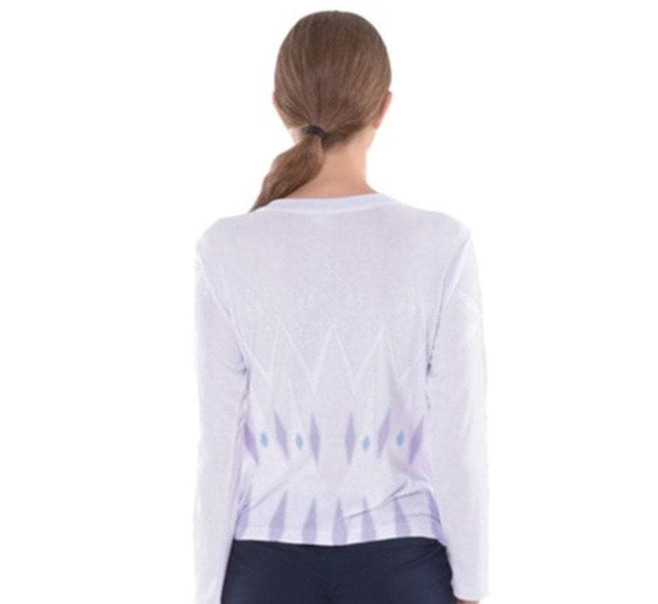 Women's Elsa Elements Inspired Long Sleeve V-Neck Shirt