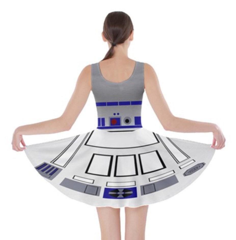 R2D2 Inspired Skater Dress