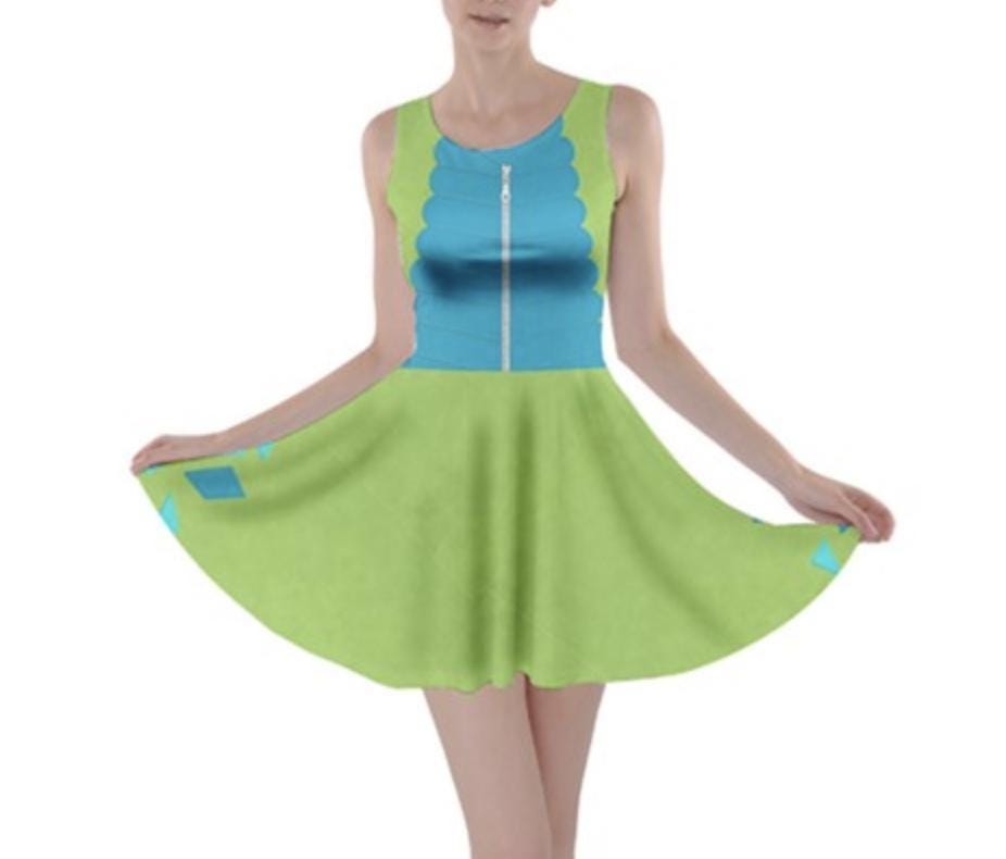 Dinosaur Dale Chip and Dale Inspired Skater Dress