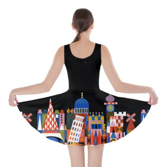 It's A Small World Inspired Skater Dress