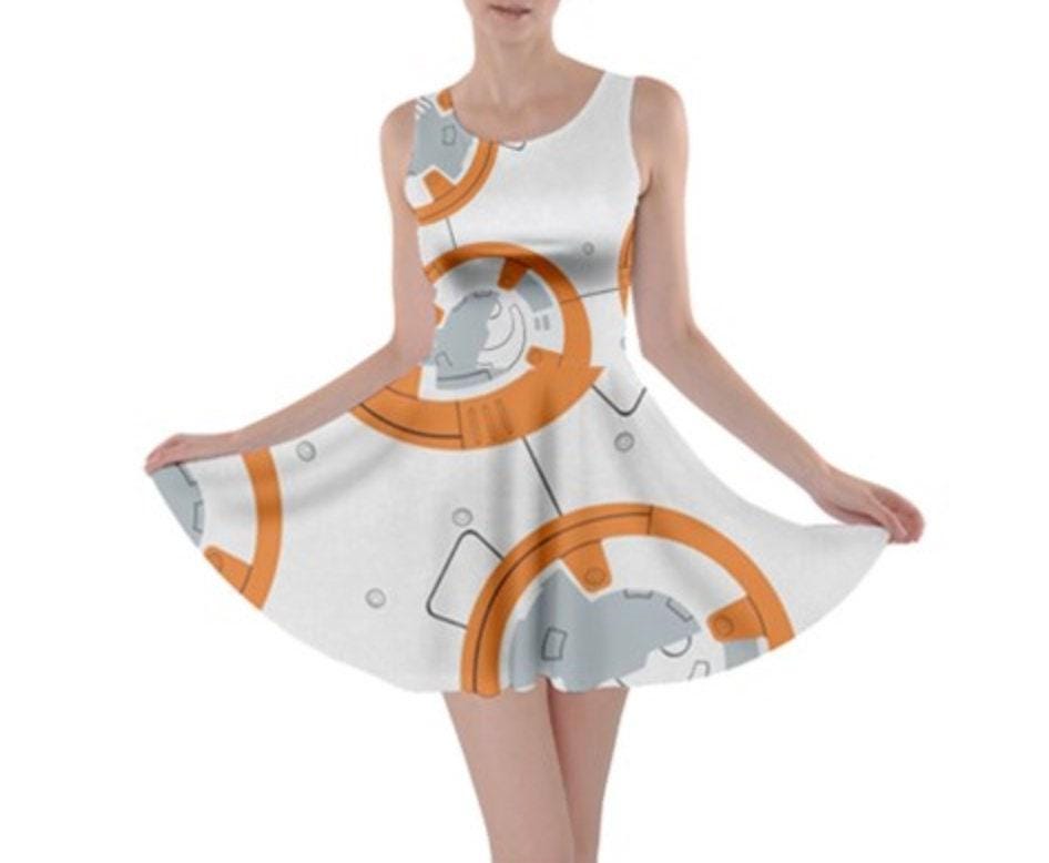 BB-8 Inspired Skater Dress