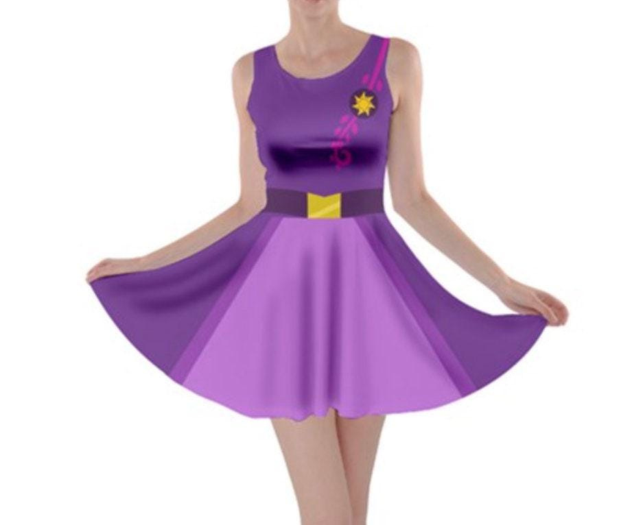 Rapunzel Inspired Skater Dress