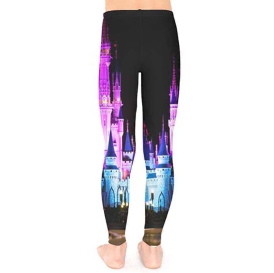 Baby / Kid's Cinderella Castle Nighttime Inspired Leggings