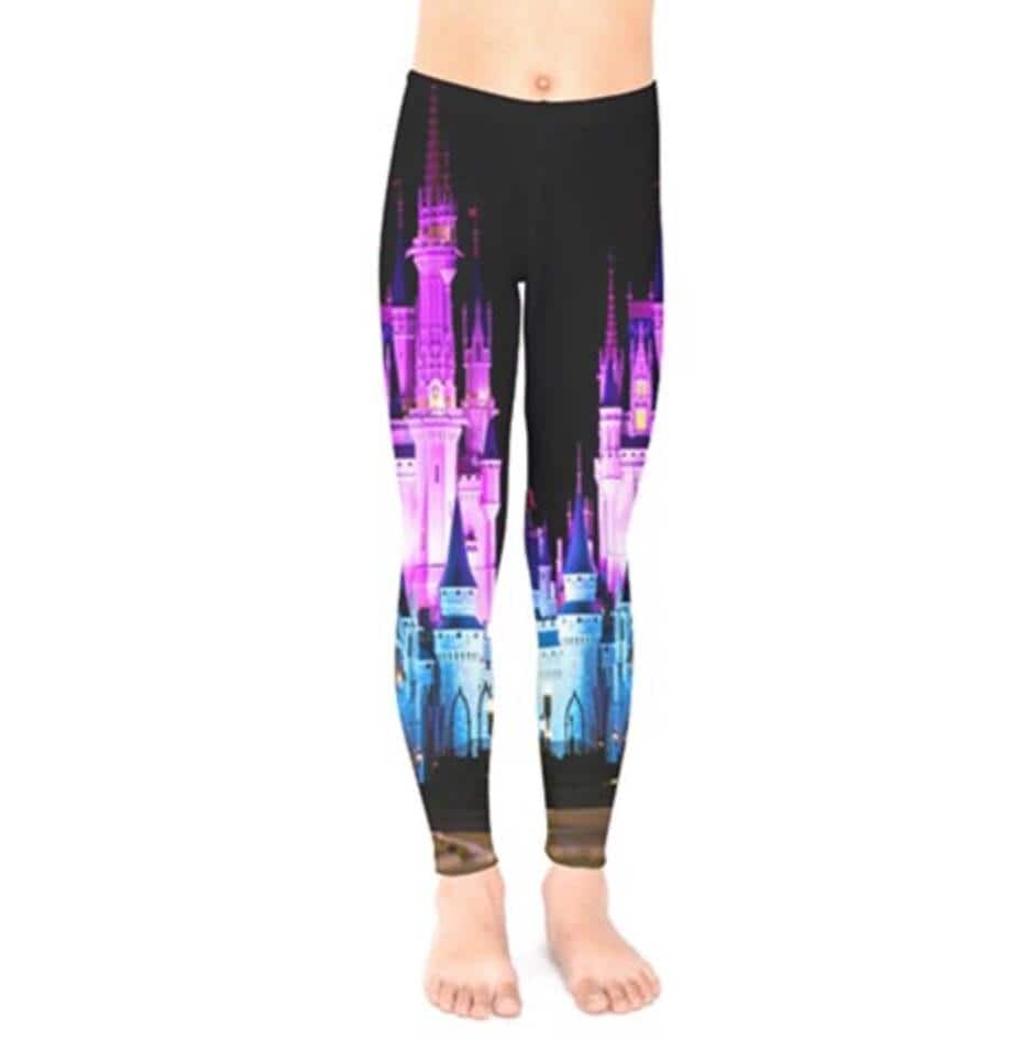 Baby / Kid's Cinderella Castle Nighttime Inspired Leggings