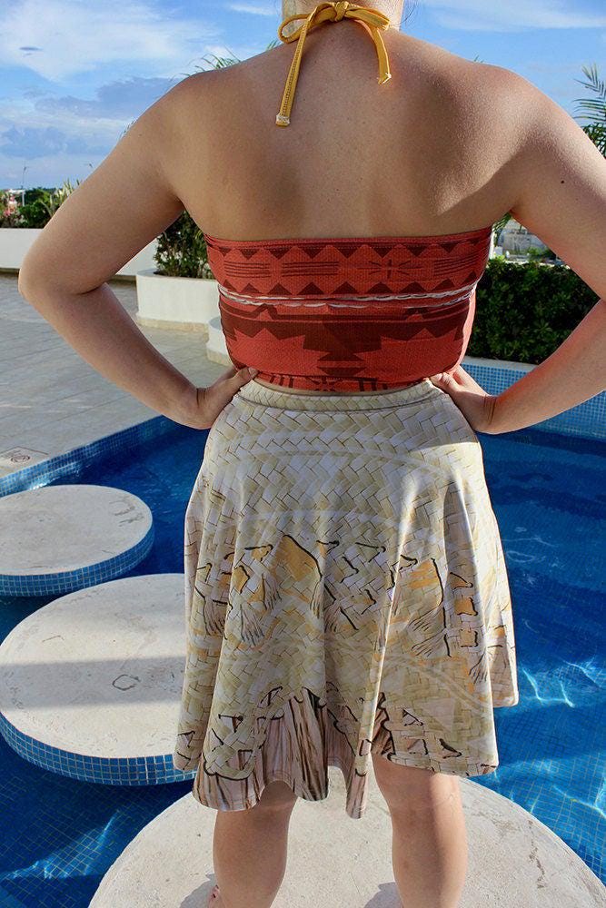 Moana Inspired High Waisted Skirt