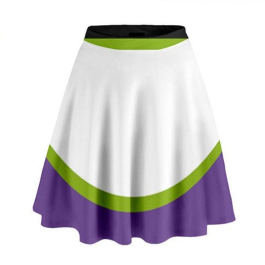 Buzz Lightyear Inspired High Waisted Skirt
