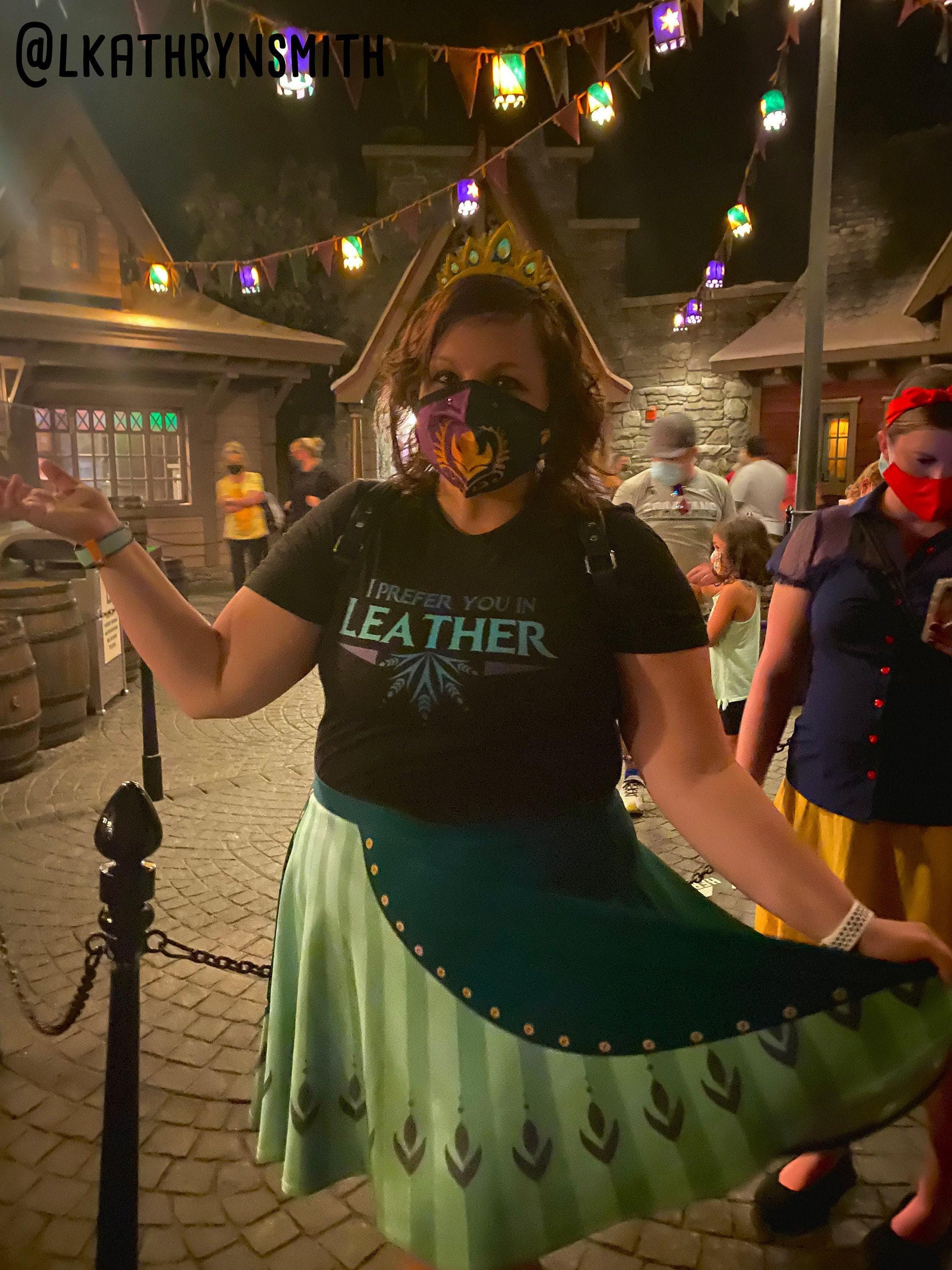 Queen Anna Inspired High Waisted Skirt