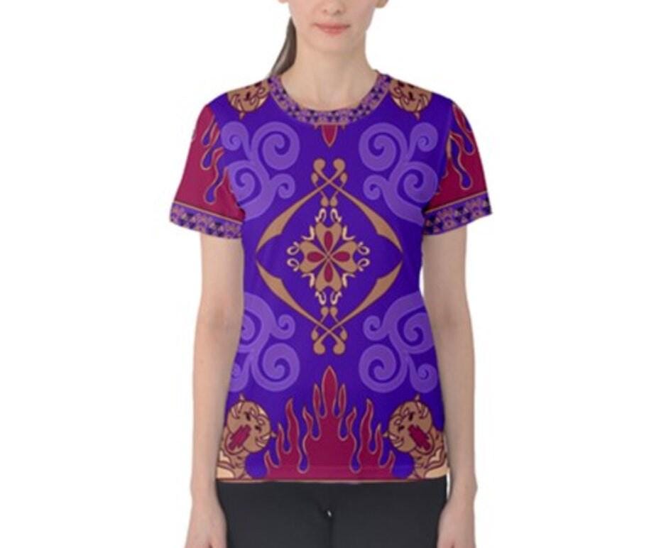 Women's Magic Carpet Inspired Short Sleeve Shirt