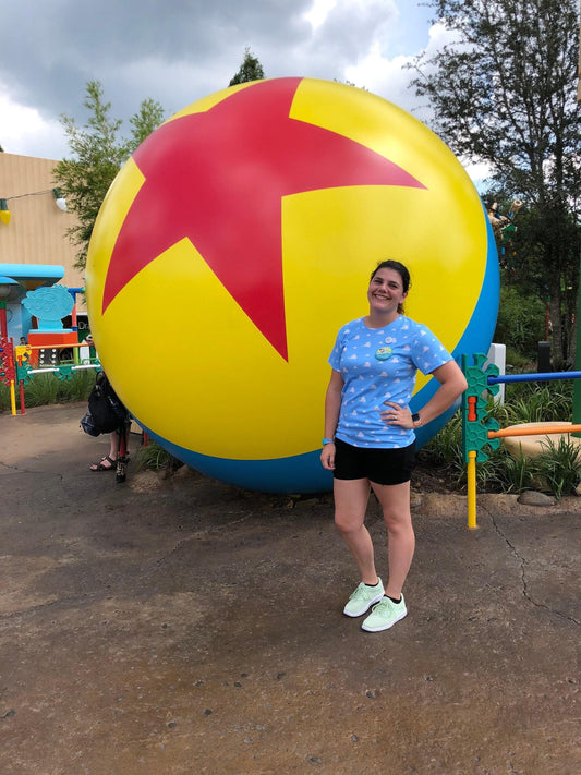 Women's Cloud Wallpaper Inspired Short Sleeve Shirt
